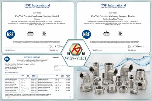 WIN-VIET успішно поновила сертифікацію NSF для компонентів системи питної води